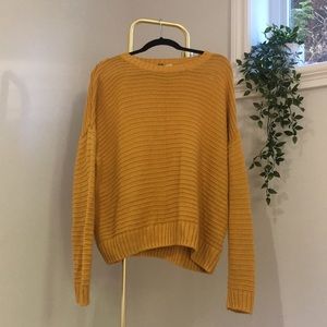 H&M OVERSIZED MUSTARD KNITTED SWEATER